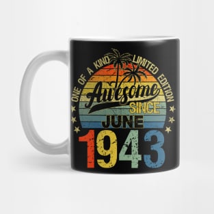 Vintage 79 Years Old June 1943 Decorations 79th Birthday Mug